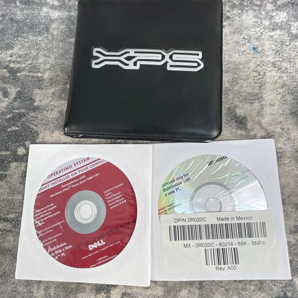 Dell XPS Software CD Wallet Lot Windows Vista XP Pro Drivers Utilities Trend